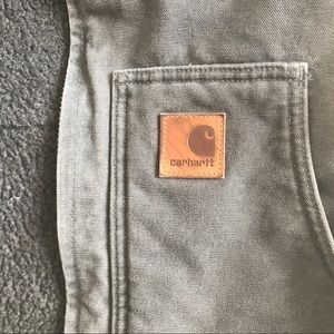 Carhartt Durable Grey Sherpa-Lined Warm Hip Jacket
